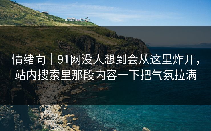 情绪向|91网没人想到会从这里炸开,站内搜索里那段内容一下把气氛拉满 情绪向|91网没人想到会从这里炸开,站内搜索里那段内容一下把气氛拉满
